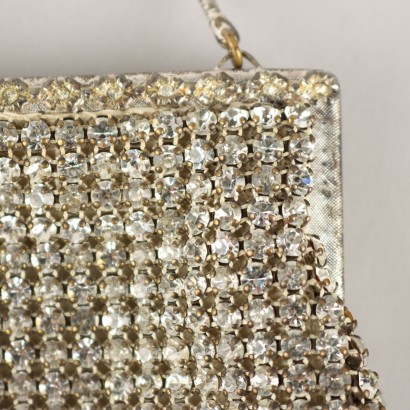 Vintage handbag with rhinestones