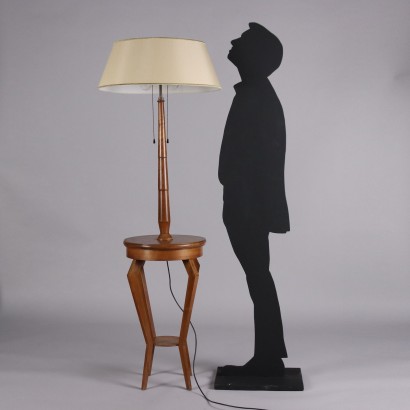 Lampe mit Tisch aus den 1950er Jahren