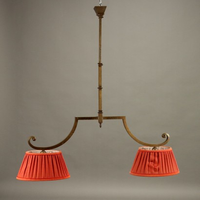 Pair of Brass Chandeliers