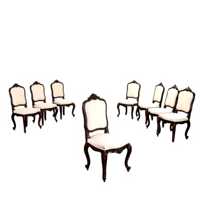 Group of Eight Baroque Style Chairs