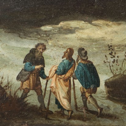 Painting Flemish Landscape with Figures, Landscape with figures