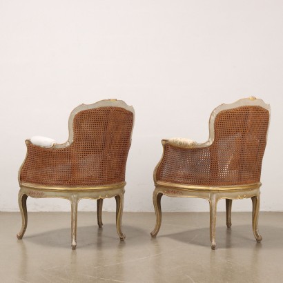 Paar Sessel im Rokoko-Stil