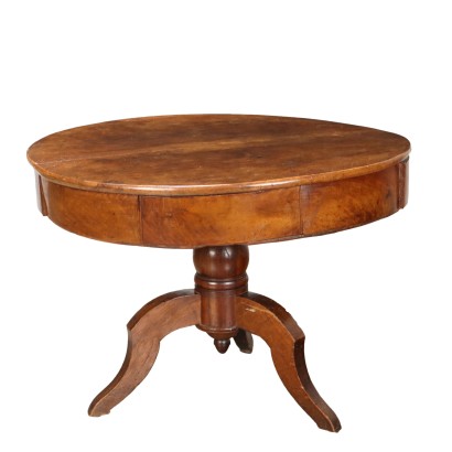 Antique Louis Philippe Table Walnut Italy XIX Century