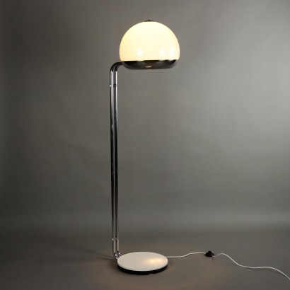 Vintage Stehlampe aus Emailliertem Metall der 70er Jahre
