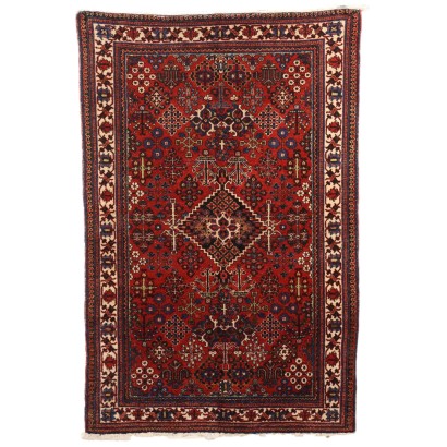 Antique Gioshagan Carpet Cotton Wool Thin Knot Iran 79 x 51 In