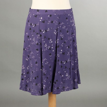 Blunauta Purple Silk Skirt