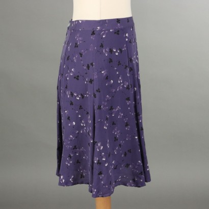 Blunauta Purple Silk Skirt