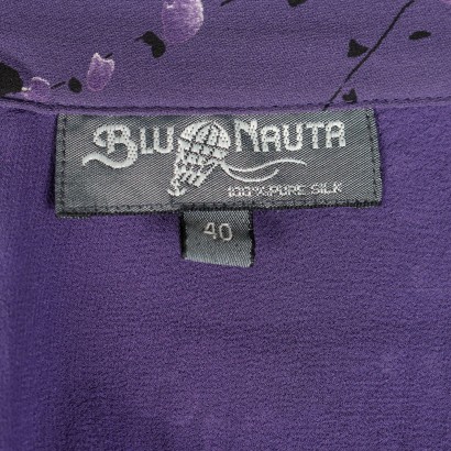 Jupe en soie violette Blunauta