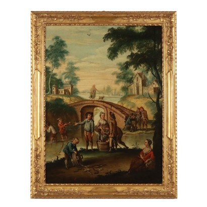 Landscape Painting with Figures,Landscape Painting with Figures