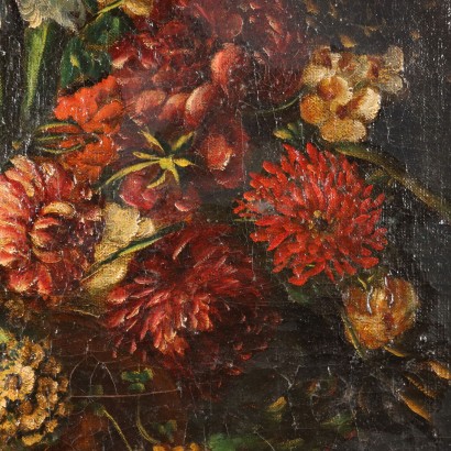 Composition florale peinte