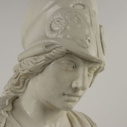 Busto di Minerva in Cemento Smaltato