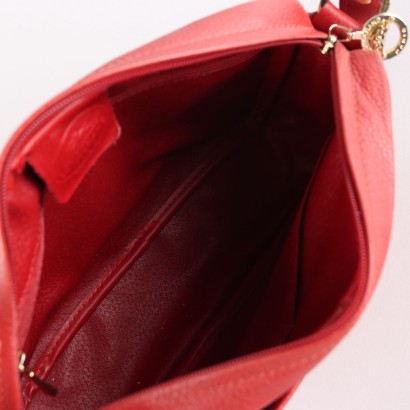 Rote Longchamp-Umhängetasche
