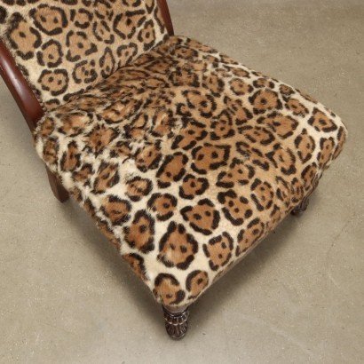 Pair of Chairs with Animalier Fabric