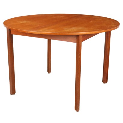 Vintage 1960s Extendable Table Teak Veneered Italy