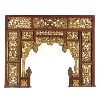 Antique Decorative Panel Decorations Compartment XX Century