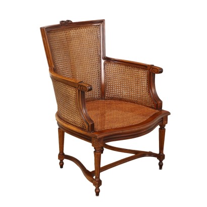 Antiker Sessel im Neoklassizistischem Stil Buchenholz des XX Jhs