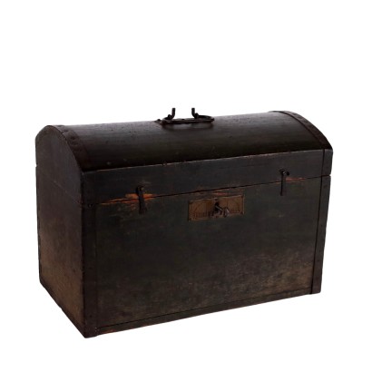 Antikes Koffer der Jugendstil Tannenholz des XIX-XX Jhs