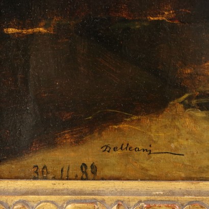 Peinture de Lorenzo Delleani,Intérieur de l'écurie,Lorenzo Delleani,Lorenzo Delleani,Lorenzo Delleani,Lorenzo Delleani,Lorenzo Delleani,Lorenzo Delleani