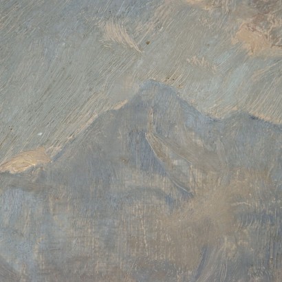 Pintura de Giovanni Rava,Paisaje de montaña,Giovanni Rava,Giovanni Rava,Giovanni Rava,Giovanni Rava