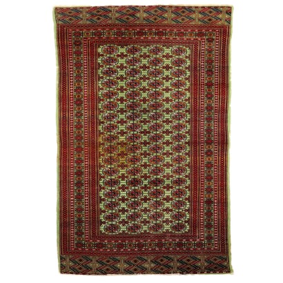 Antiker Bukhara Teppich Baumwolle Feiner Knoten Pakistan 250 x 160 cm
