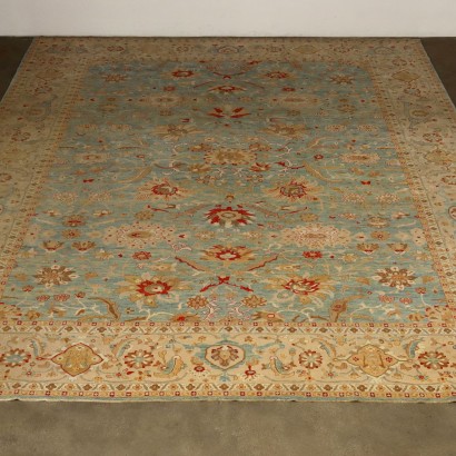 Antique Herat Carpet Cotton Wool Thin Knot Iran 244 x 193 In