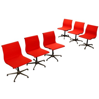 Six Charles & Ray Eames Swivel Chairs