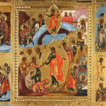 Icona Veneto-cretese XIX secolo,Scene bibliche