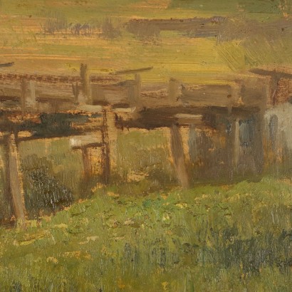 Gemälde von Carlo Vittori,Landschaft mit Mühle,Carlo Vittori,Carlo Vittori,Carlo Vittori