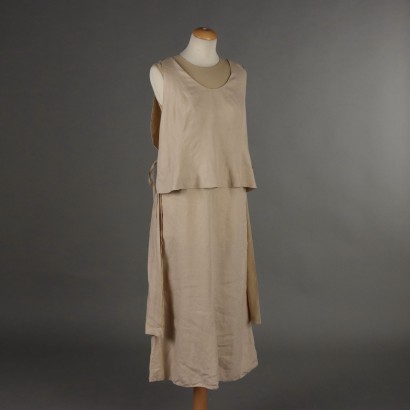 Morgane Le Fay Robe Second Hand Lin Soie Taille S USA