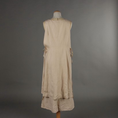Kleid aus Leinen und Seide von Morgane Le Fay