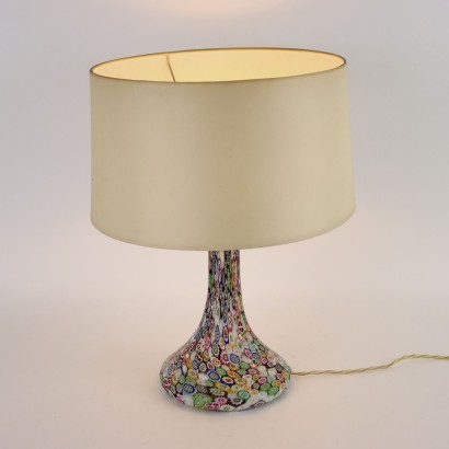 Lampe de Table Vintage en Verre Italie Moitiè du XXe Siècle