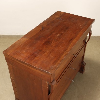 Restoration chest of drawers in walnut