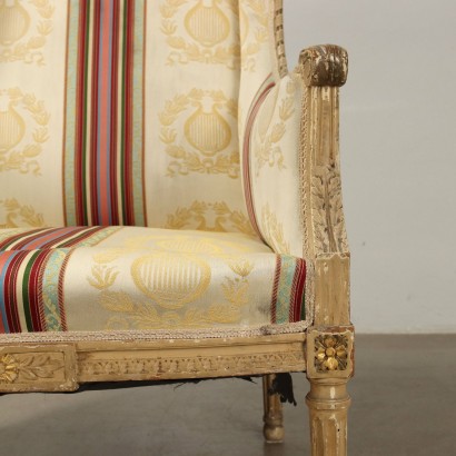 Bergère Armchair in Neoclassical Style