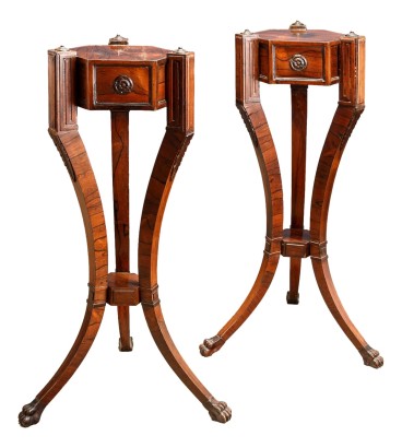 Pair of Antique Trypods Rosewood England XIX Century
