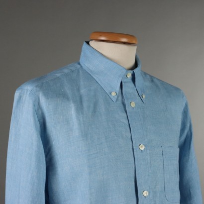Camisa de lino azul claro de Brooks Brothers