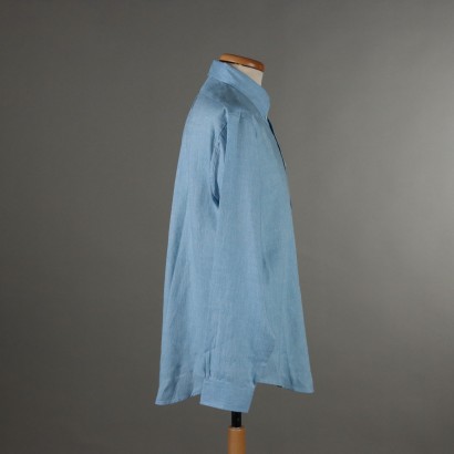 Hellblaues Leinenhemd von Brooks Brothers