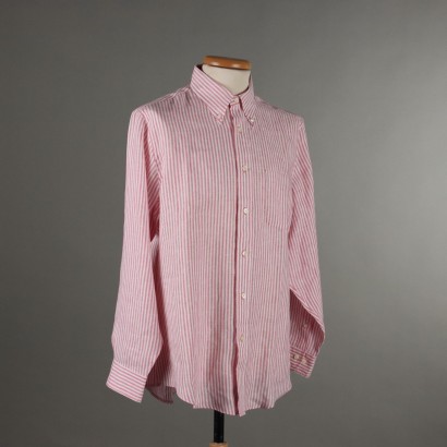 Camisa de lino a rayas de Brooks Brothers