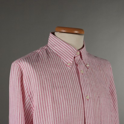 Chemise en lin Brooks Brothers, chemise en lin Brooks Brothers avec droit