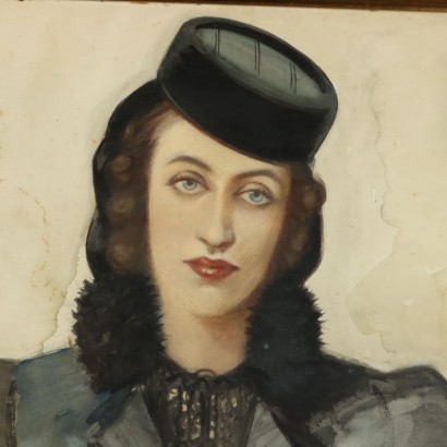 Gemälde Porträt einer jungen Frau