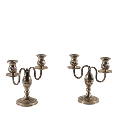 Pair of Miracle Silver Candelabra