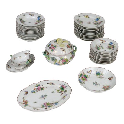 Queen Victoria Porcelain Plate Set, Herend Manufacture