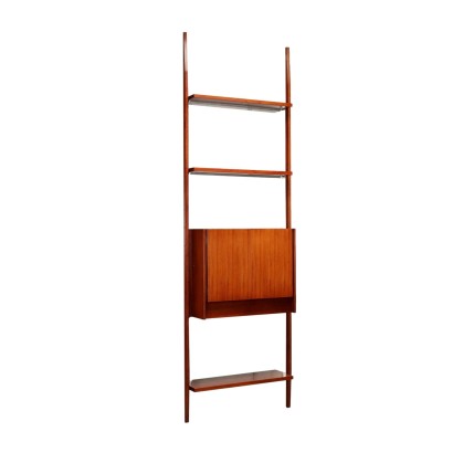 Vintage 1960s Bookcase Teak Veneer Italy