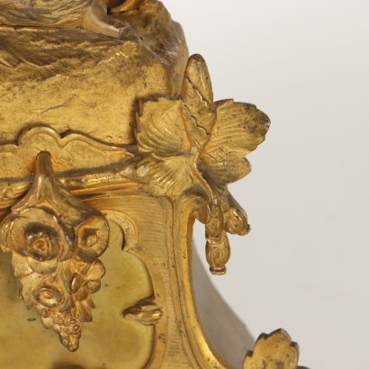 Gilded Bronze Mantel Clock
