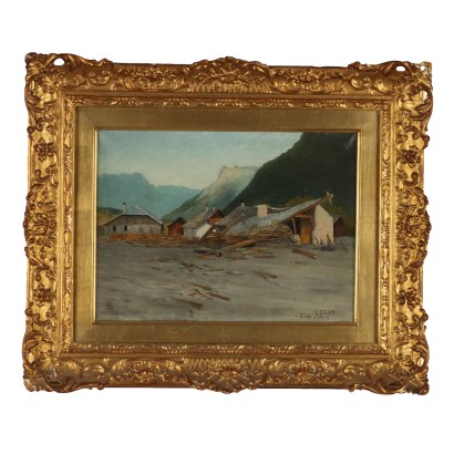 Antikes Gemälde Signiert Louis-Eugène Collin Öl auf Leinwand 1892