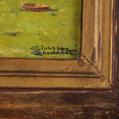 Dipinto di Giuseppe Gheduzzi,Contadinella con galline,Giuseppe Gheduzzi,Giuseppe Gheduzzi,Giuseppe Gheduzzi