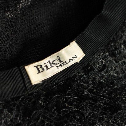 Chapeau noir vintage Biki