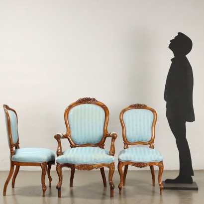 Group with Armchair and Two Chairs Luigi%,Group with Armchair and Two Chairs Luigi%,Group with Armchair and Two Chairs Luigi%
