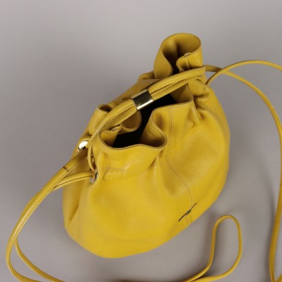 Aigner Vintage Yellow Leather Bag