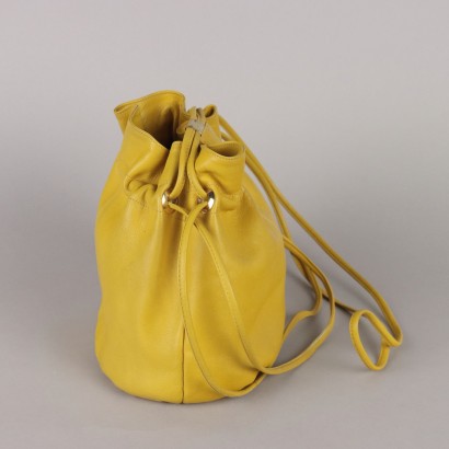Aigner Vintage Yellow Leather Bag