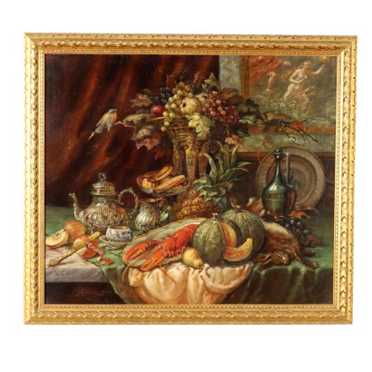 Still Life with Fruit, Lobster and Hare 1927